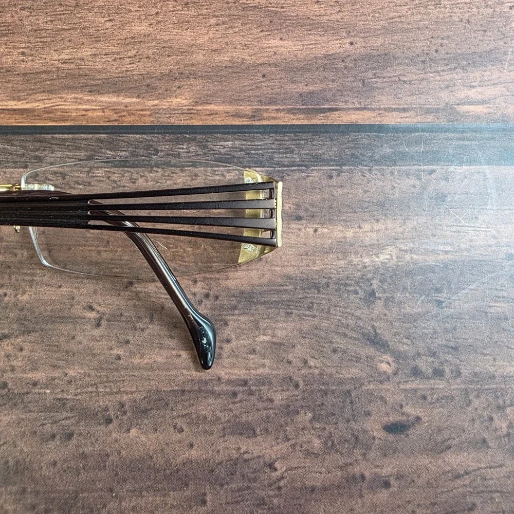 Stepper Women's Rimless Brown‎ Titanium Eyeglasses 54-16 135mm